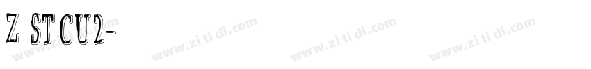 Z ST原版CU2字体转换